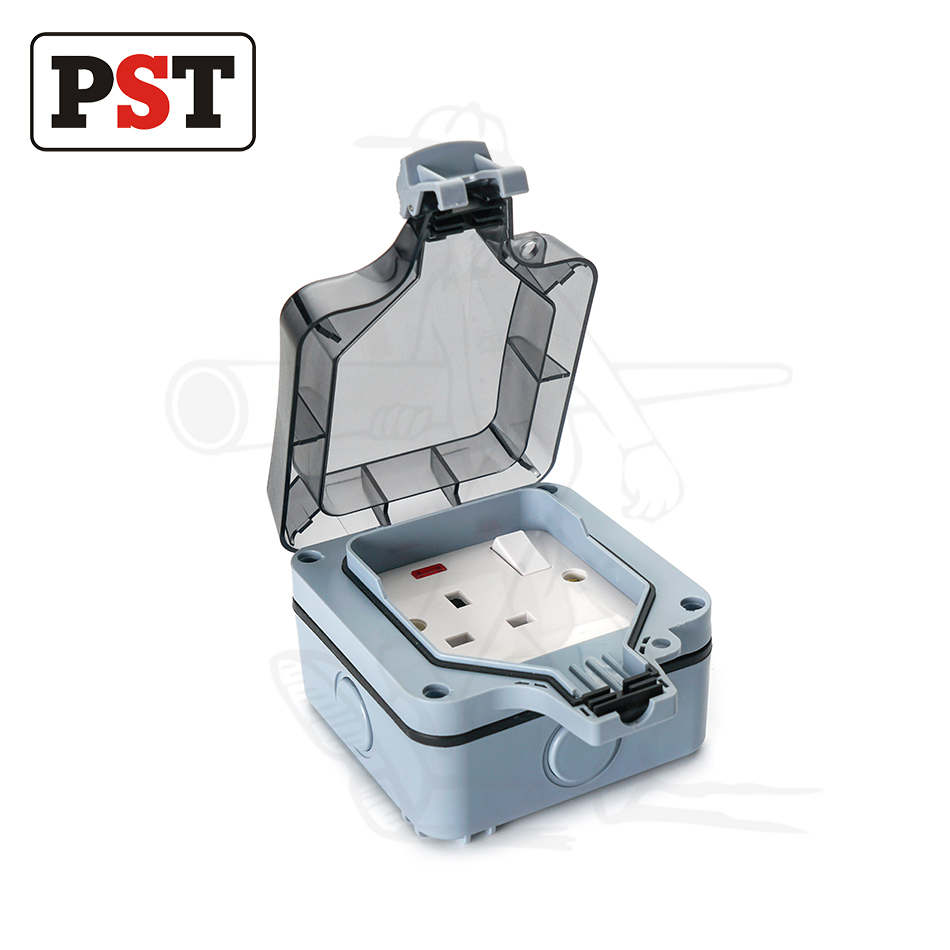 IP66 Tomada Externa à Prova d'Água com Interruptor Elétrico Classificada 13 AMP