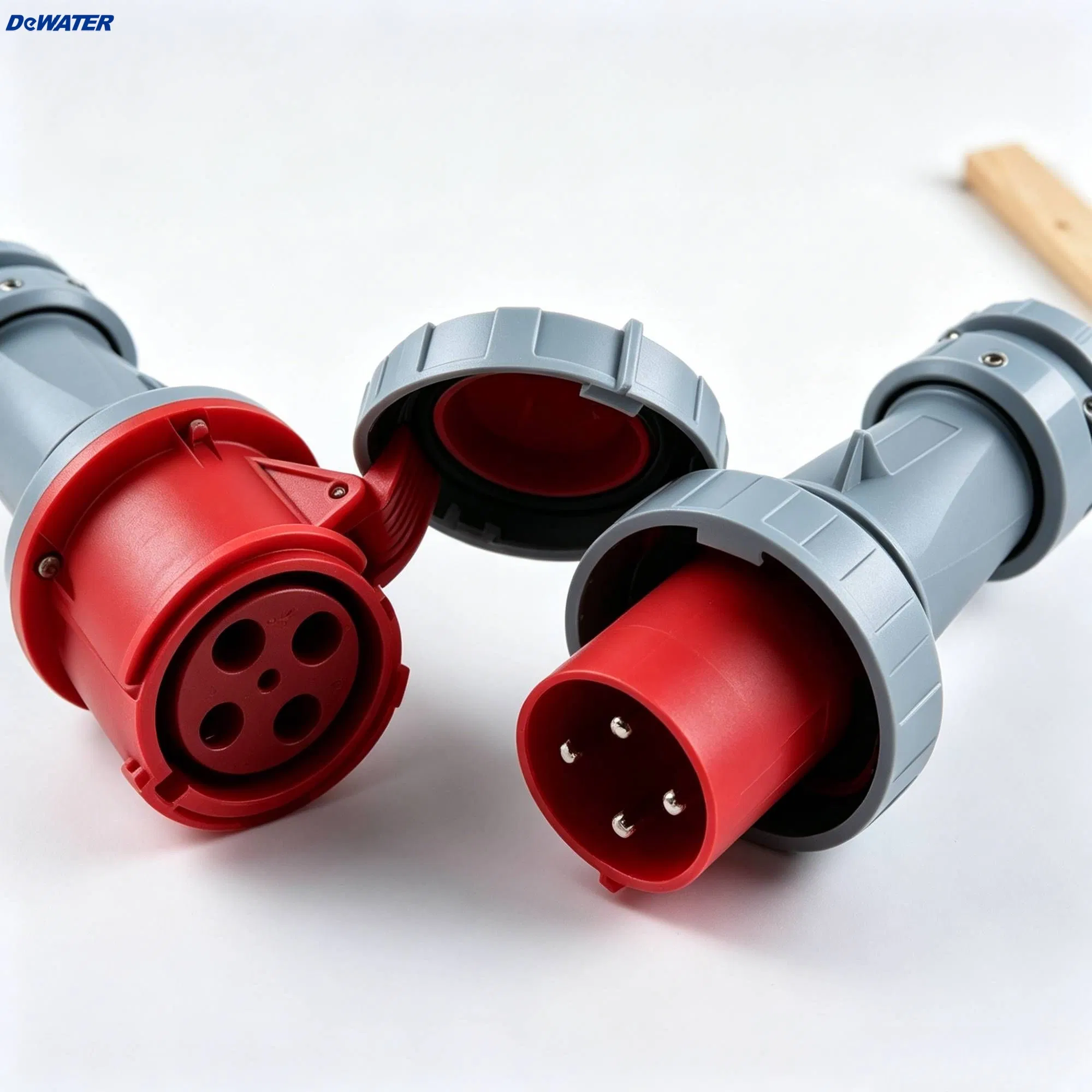 Conector à Prova d'Água Durável 125A 4 - Plugue Industrial Mennekes