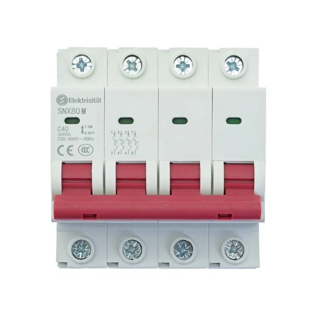 400V Disjuntor Miniatura Snc80L Disjuntor Miniatura de Corrente Residual