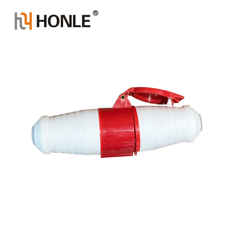 Conector Honle com aterramento para aplicação industrial com tomada de plugue industrial