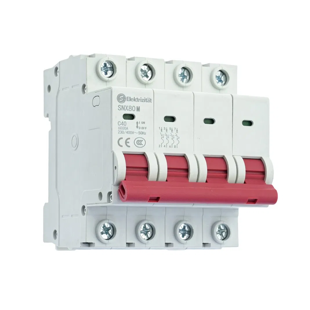 400V Disjuntor Miniatura Snc80L Disjuntor Miniatura de Corrente Residual