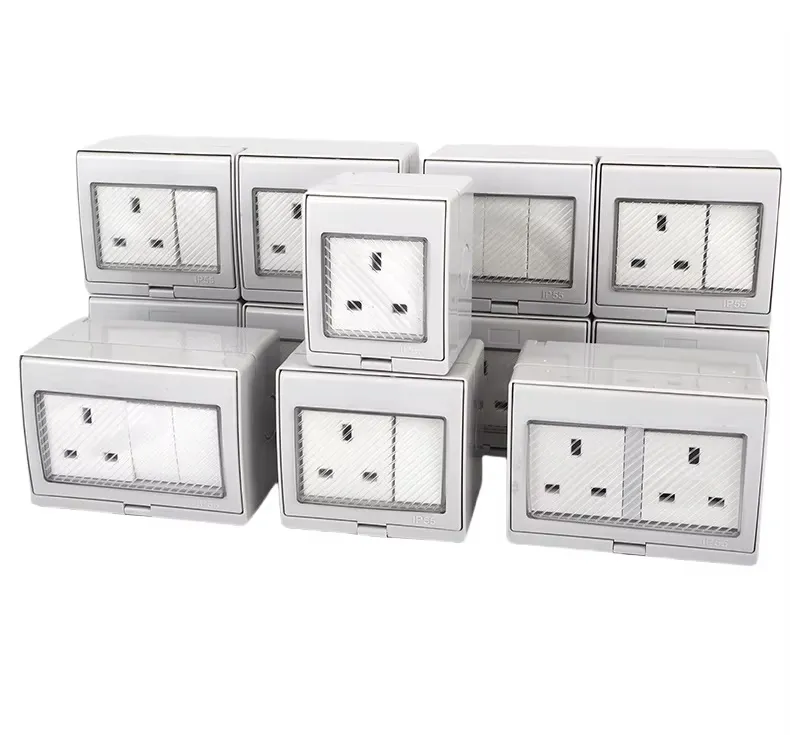 Tomada de Interruptor à Prova de Tempo para Exterior 1gang BS 1way IP55