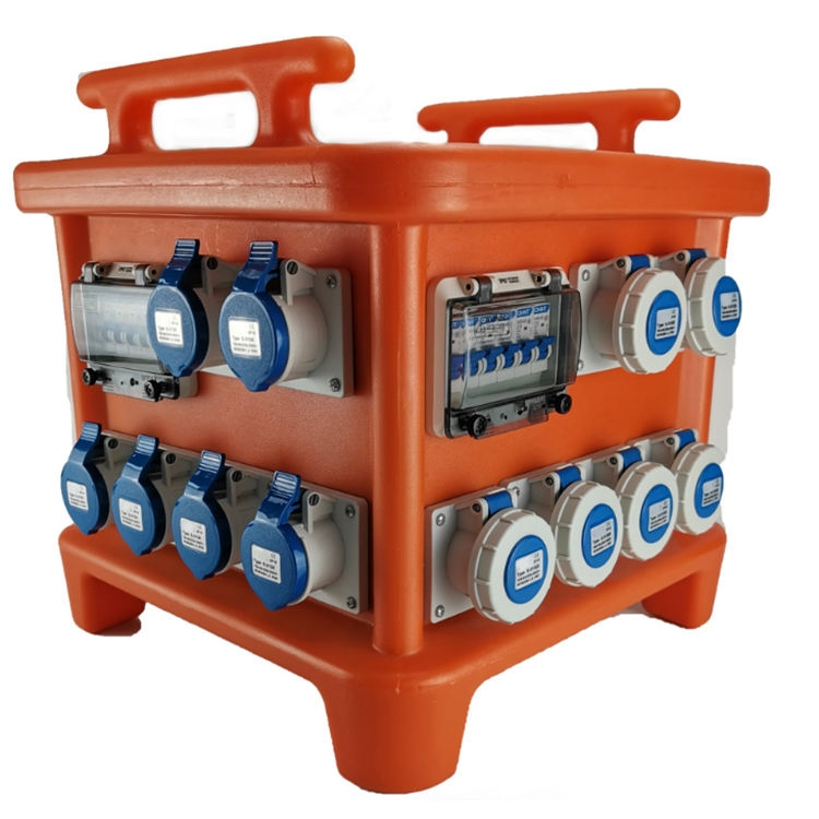 Wholesale IP67 Level Plastic Waterproof Distribution Box Plastic Indoor Outdoor Electrical Box with Industrial Plug Socket