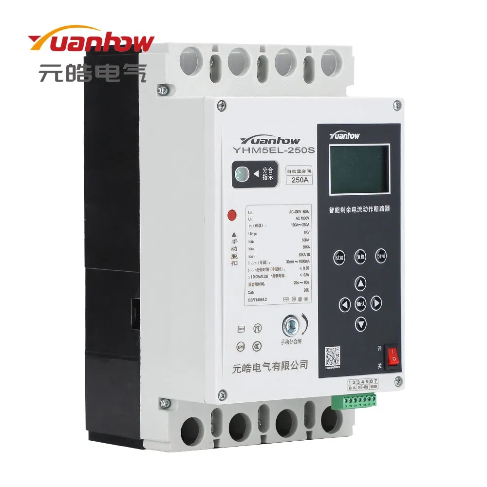 Disjuntor de Corrente Residual Inteligente Acb Auto Reclose 250A 400V 30mA