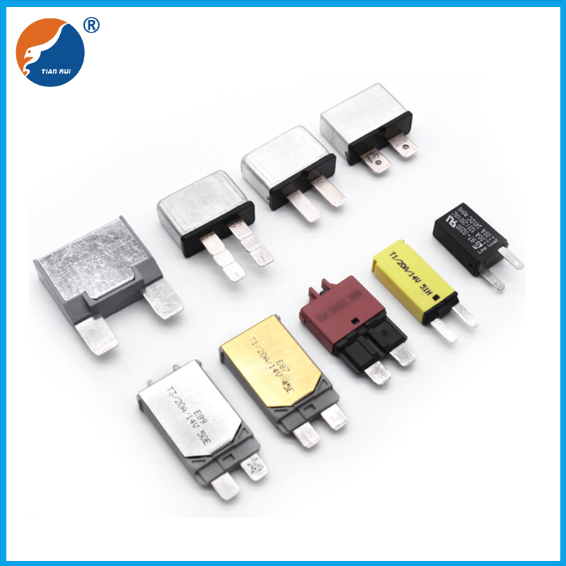Tipo de Plugue Fusível de Redefinição Manual Disjuntor 12V 24V Disjuntor de Lâmina de Redefinição Automática Disjuntor Miniatura para Carro Disjuntor Automotivo Pressione para Redefinir