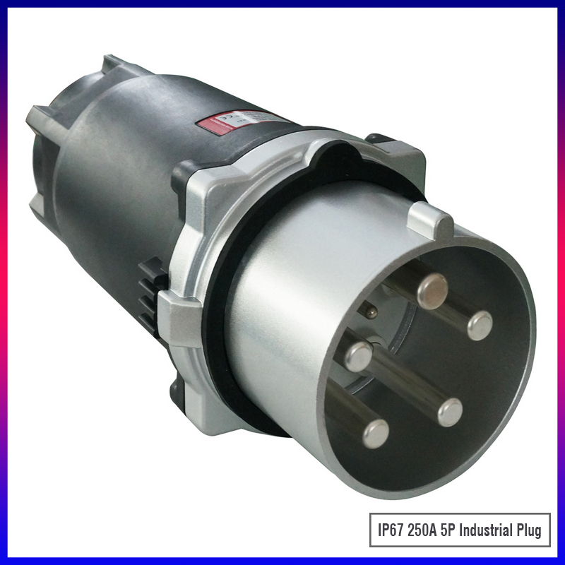 IP67 5pins 250A Plugue Industrial, Tomada e Conector
