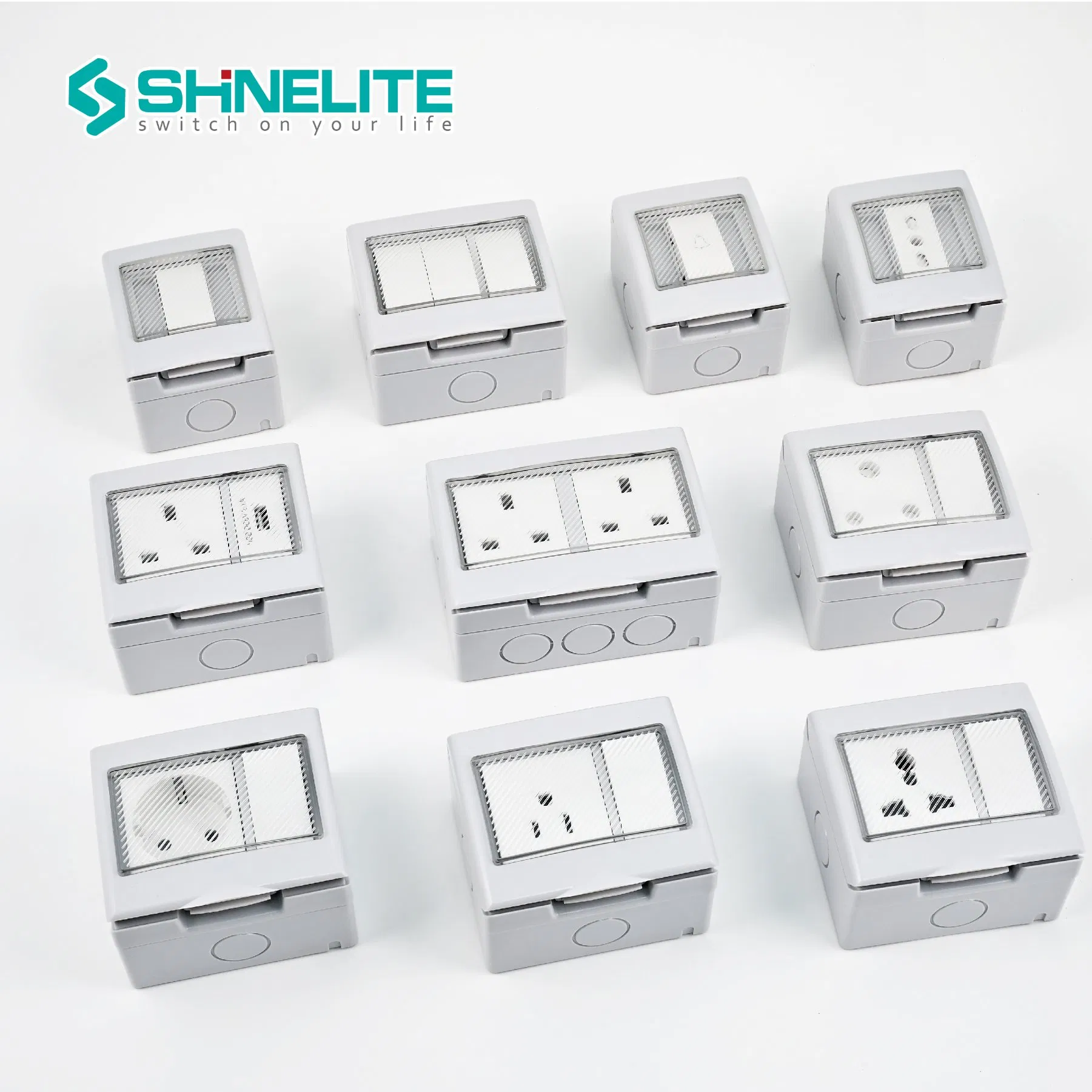 IP55 IP66 Tomada de Interruptor à Prova d'Água à Prova de Tempo