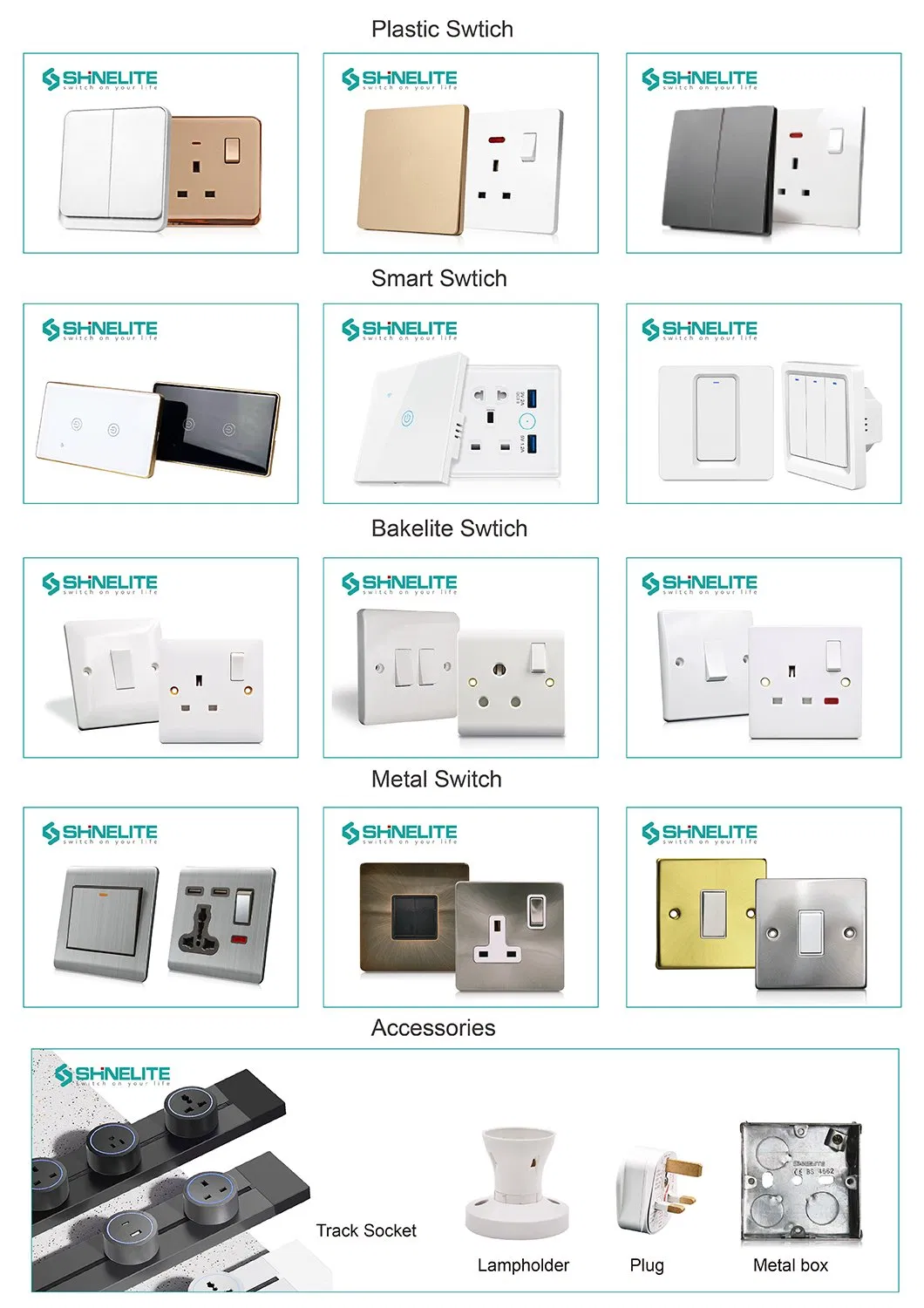 IP55 IP66 Tomada de Interruptor à Prova d'Água à Prova de Tempo