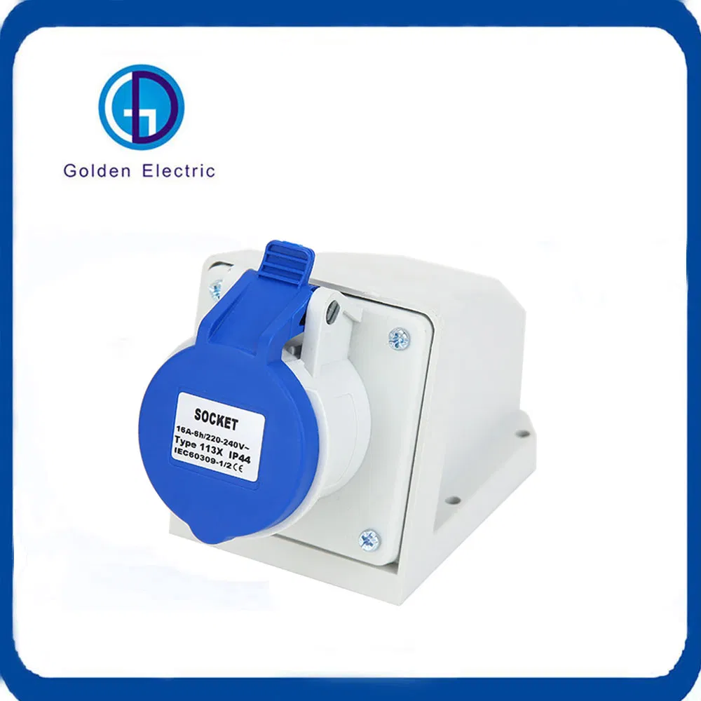 16A 32A 63A 125A Conector e tomada industrial à prova d'água para uso externo com preço de fábrica