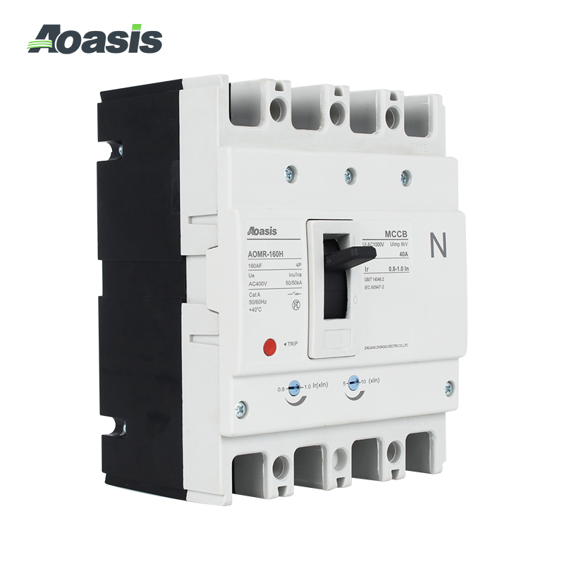 Aoasis Aomr-160 3p/4p Disjuntor Moldado Termomagnético Ajustável MCCB Boa Qualidade