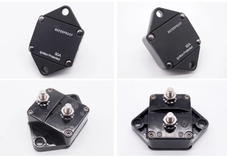 Tipo de Plugue Fusível de Redefinição Manual Disjuntor 12V 24V Disjuntor de Lâmina de Redefinição Automática Disjuntor Miniatura para Carro Disjuntor Automotivo Pressione para Redefinir