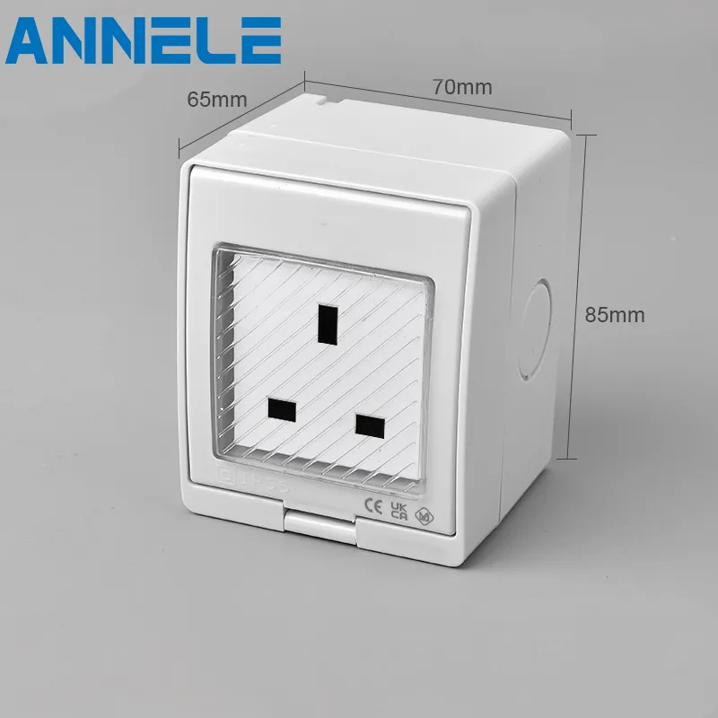 Tomada de Interruptor à Prova de Tempo para Exterior 1gang BS 1way IP55