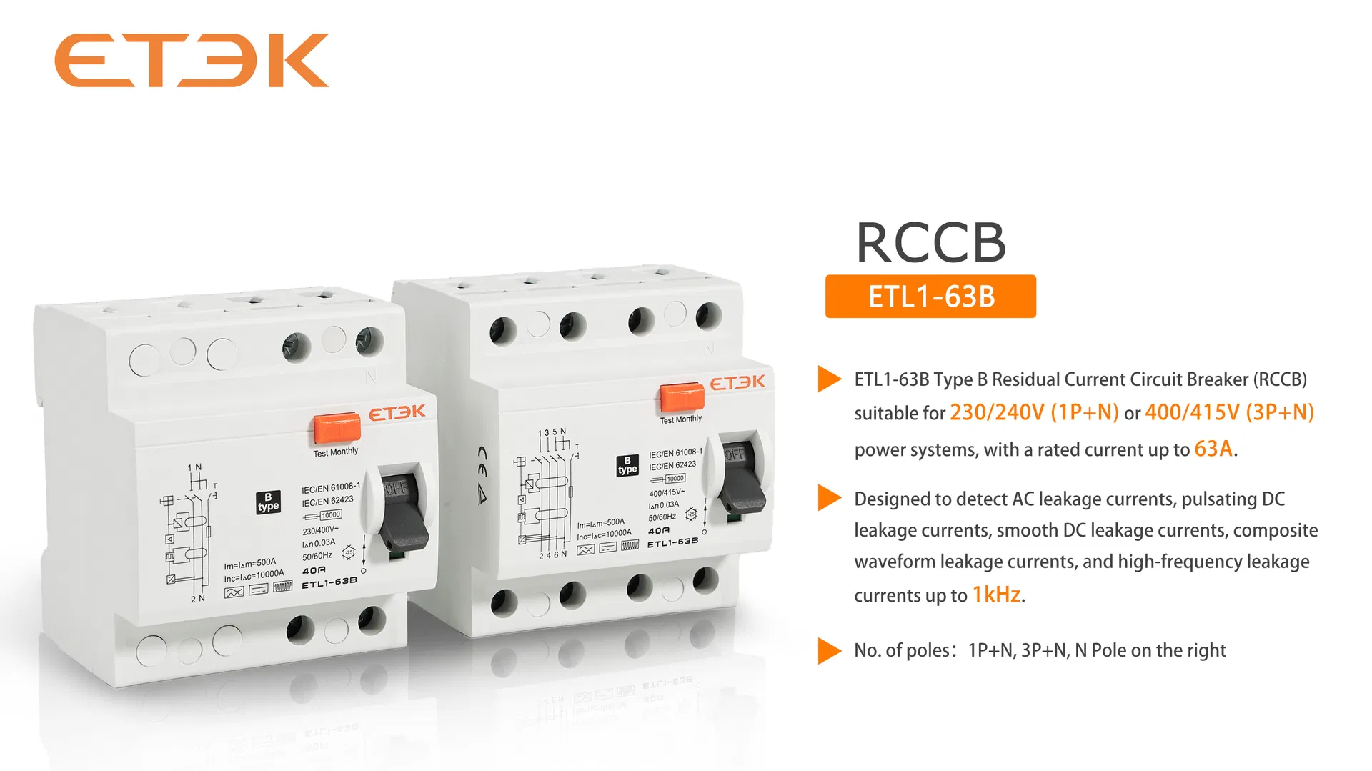 Disjuntor RCCB Residual, Disjuntor RCBO Mini