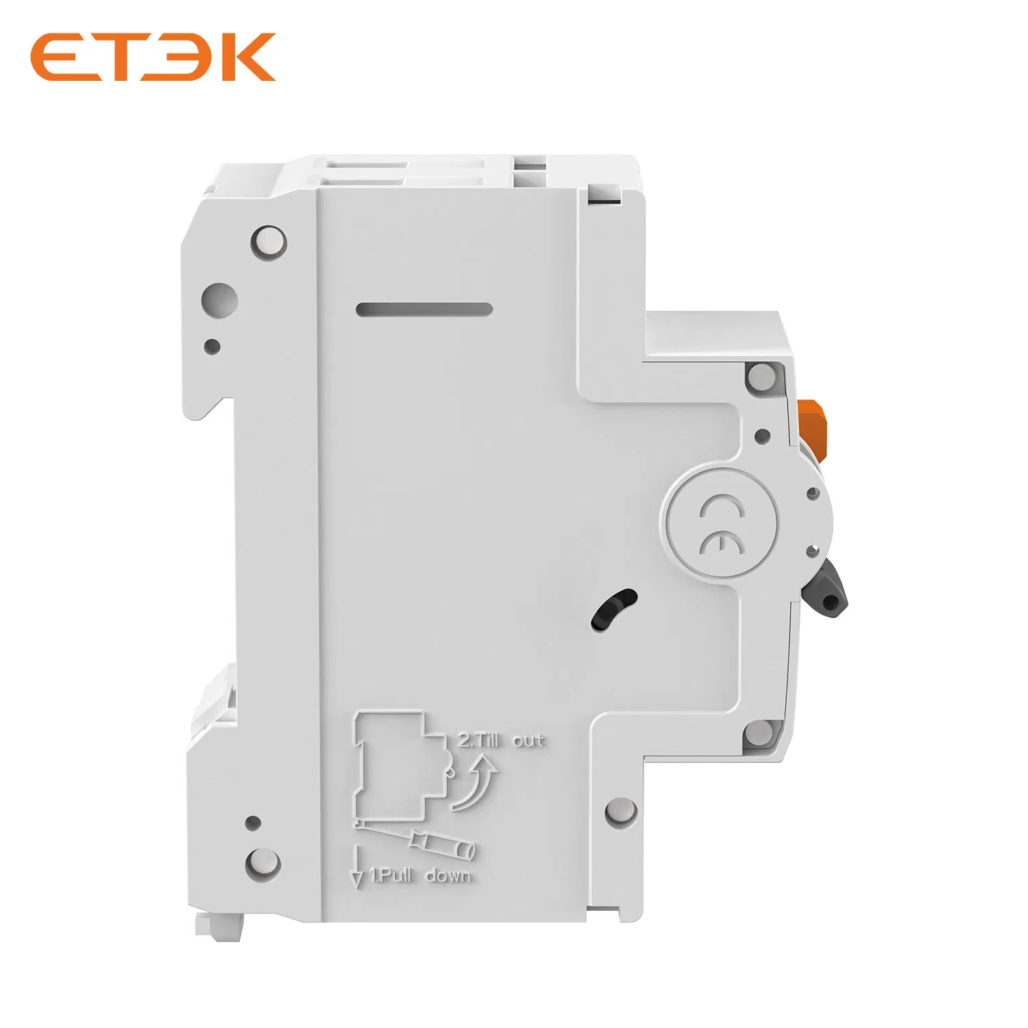 Etek 63 AMP 400V Tomadas Elétricas e Eletrônicas Três Posições Dispositivo de Corrente Residual AC Mini MCB RCBO Interruptor Miniatura Inteligente