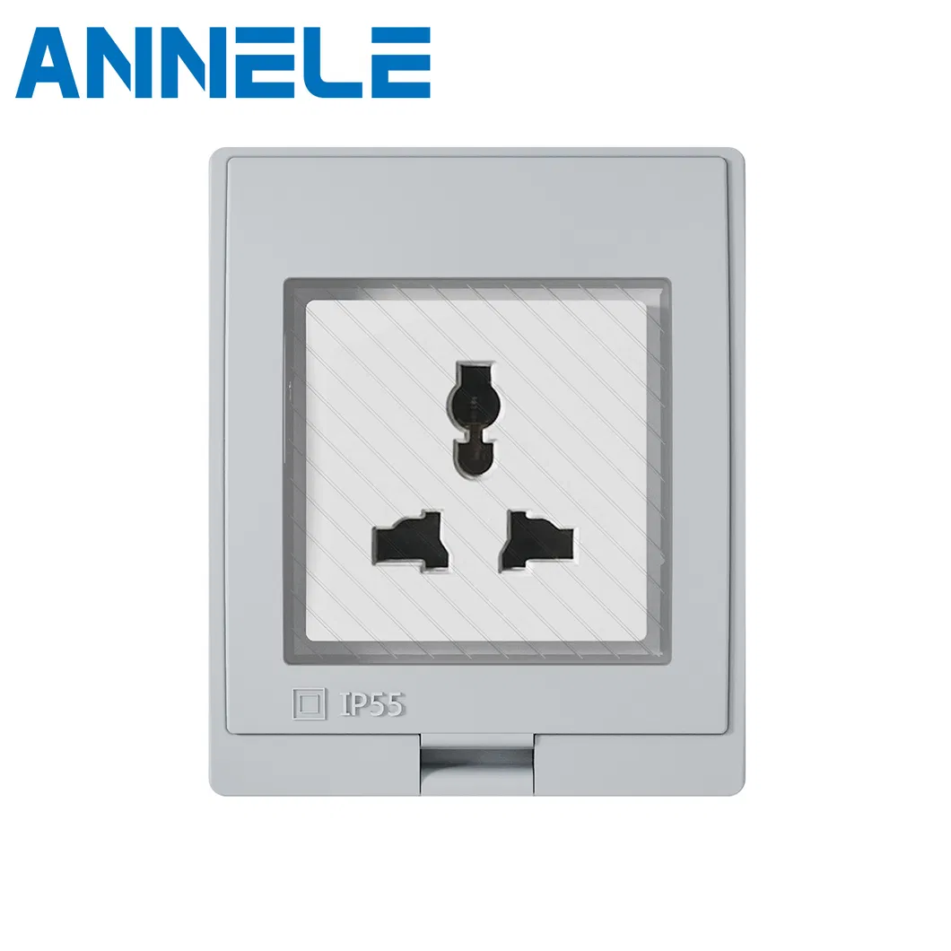 Interruptor de tomada à prova d'água multifuncional IP55 universal com múltiplas proteções