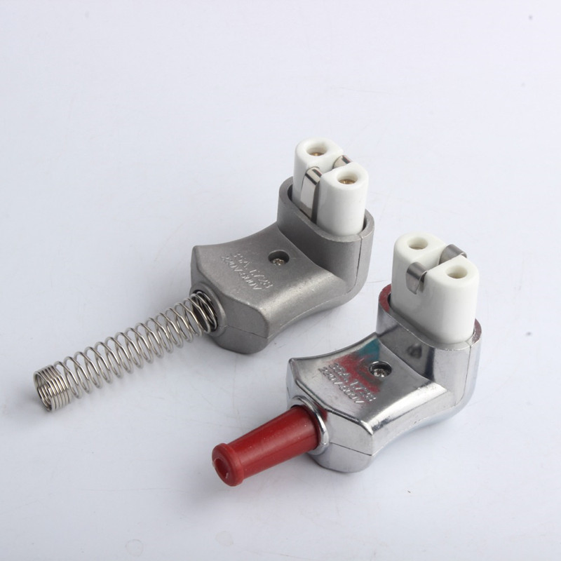 Conector e tomada de cerâmica industrial de liga de alumínio ou borracha de silicone