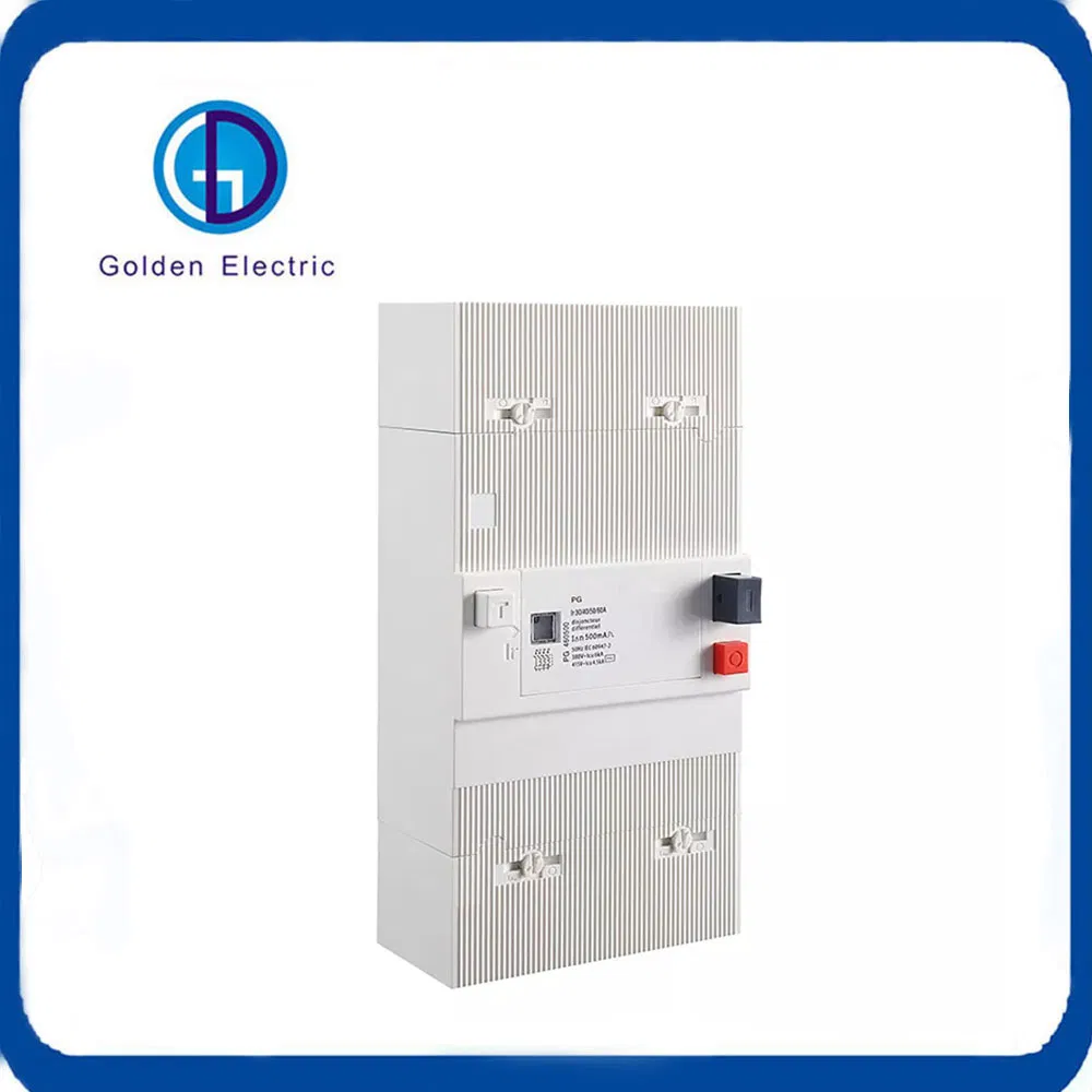 Disjuntor de Vazamento Série Pg Moldado 2p 4p 230V 400V 5-60A Disjuntor de Corrente Residual Ajustável ELCB