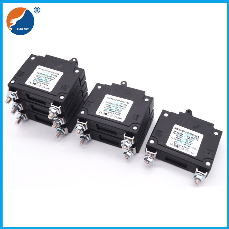 Interruptor Térmico Eletrônico AC/DC, Disjuntor Automático com Redefinição Manual, Protetor de Sobrecarga com Redefinição Automática, Protetor Térmico Bimetálico Miniatura com Pressão para Redefinir
