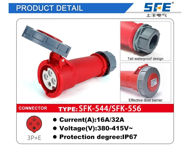 Conector trifásico