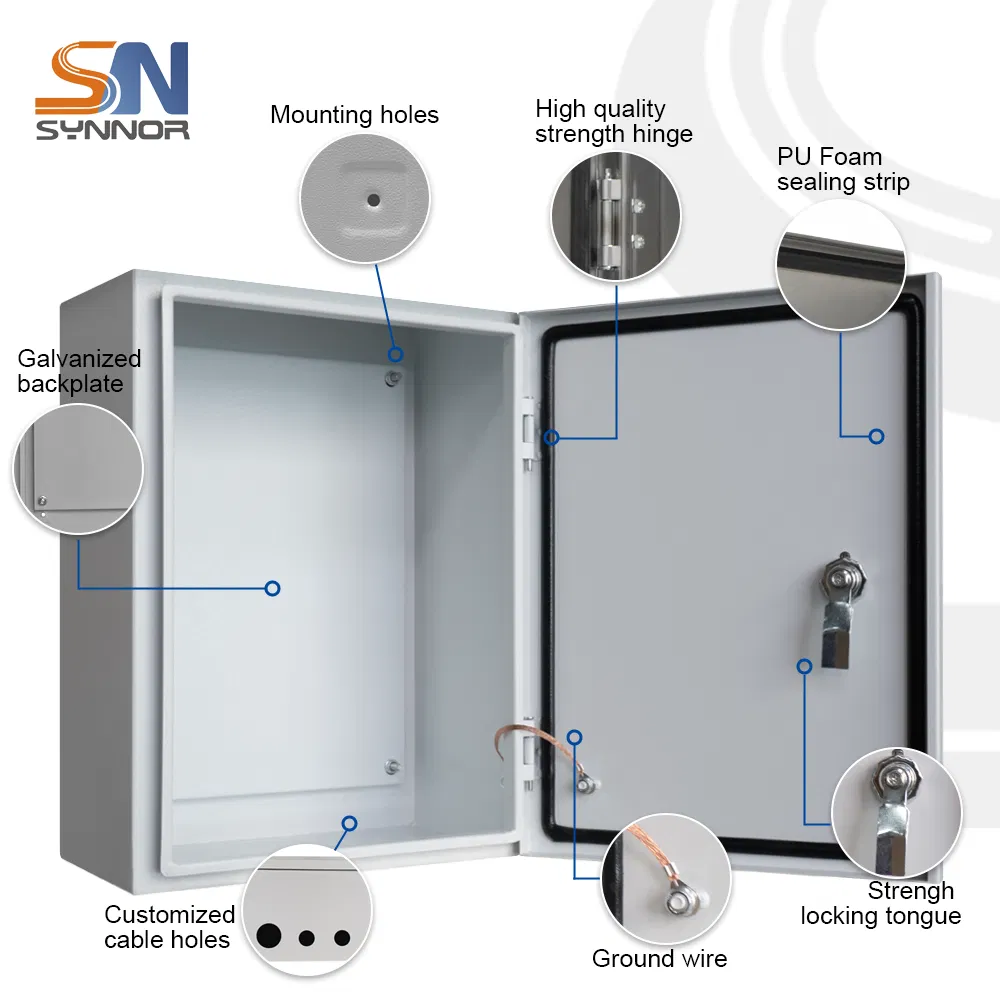 Venda de Fábrica Armário Industrial Caixa Elétrica com Equipamento de Comutação Enclosure de Metal Caixa de Distribuição em Aço Laminado a Frio