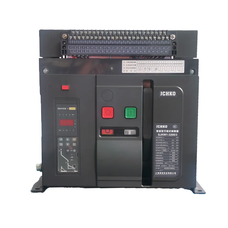 Disjuntor Universal SJKW1-2500 200A-6300A 660V Proteção Inteligente