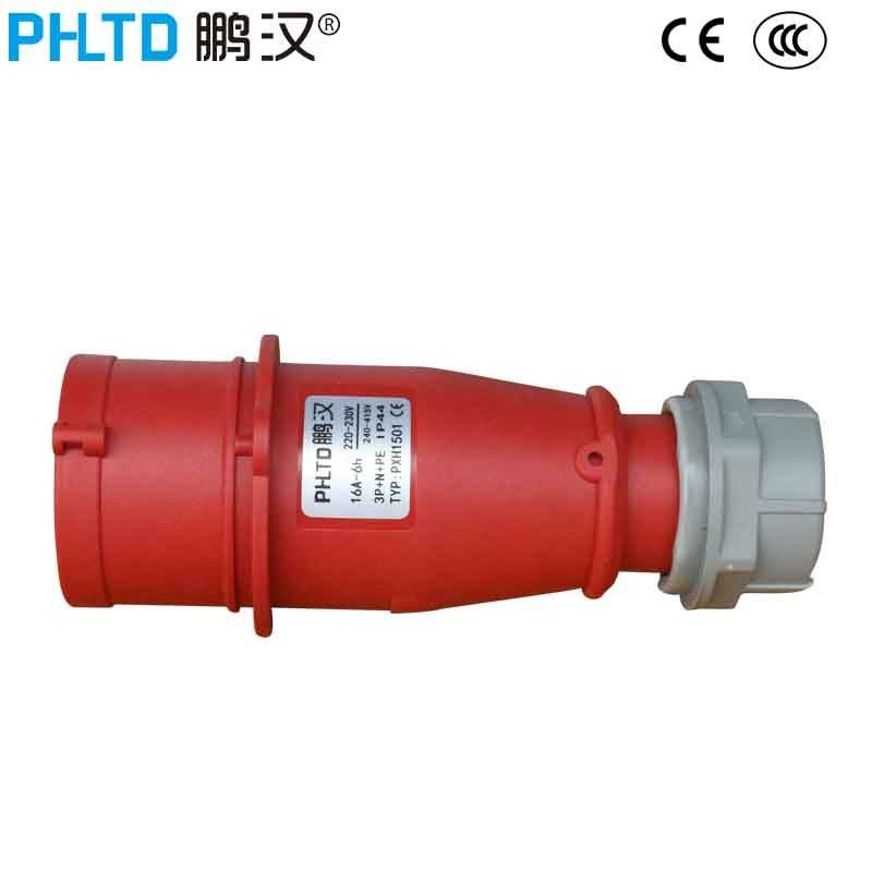 IP67 16A 32A 63A 125A 3pin 4pin 5pin Conector de Plugue Industrial à Prova d'Água de Alta Corrente CE Vermelho IP44