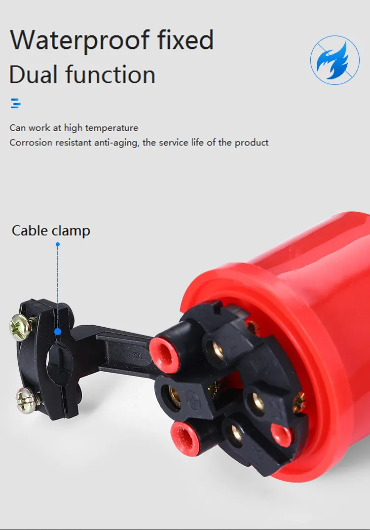Conector Industrial 5p 220V Soquete Masculino Feminino 32A Plugue com Preço Baixo