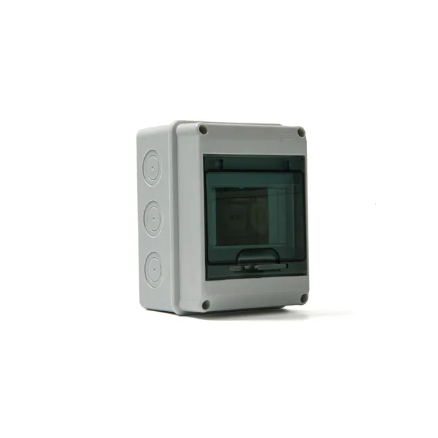 Caixa de Junção de Painel Solar à Prova d'Água e Resistente a UV 5-24 Caixa de Distribuição de Disjuntores de Plástico IP65