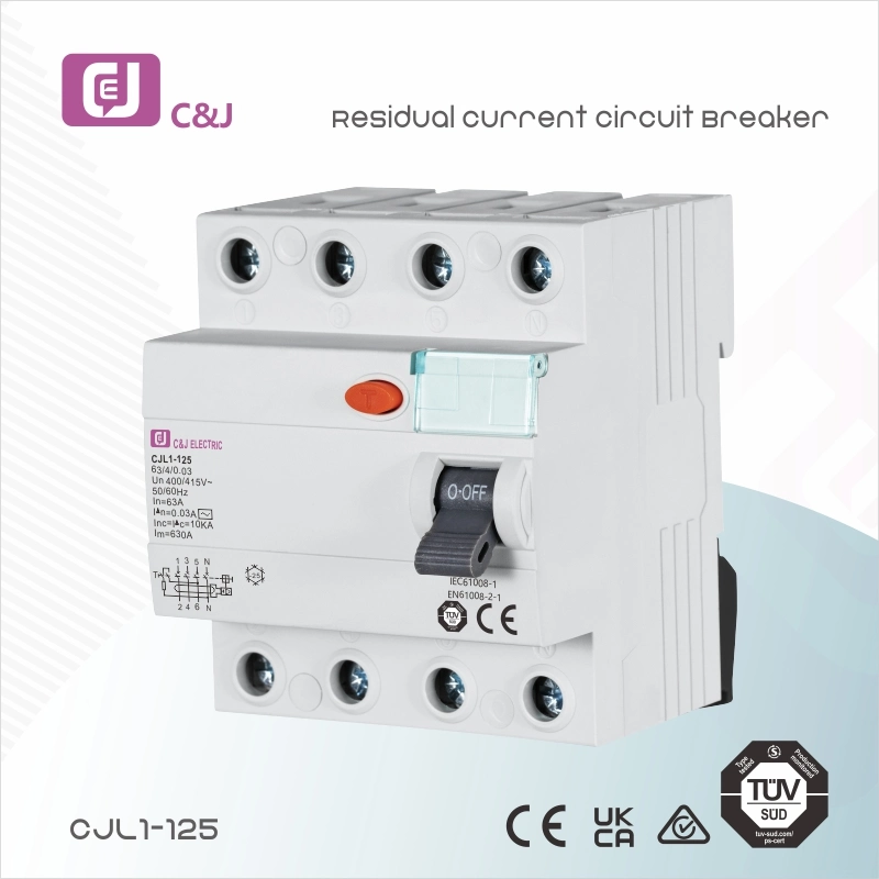 Cjl1-125 63A 30mA 4p Disjuntores de Corrente Residual RCCB
