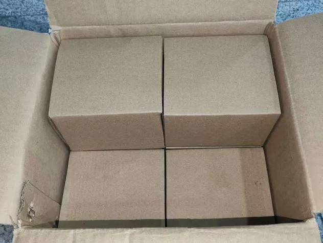 Caixas preparadas para envio