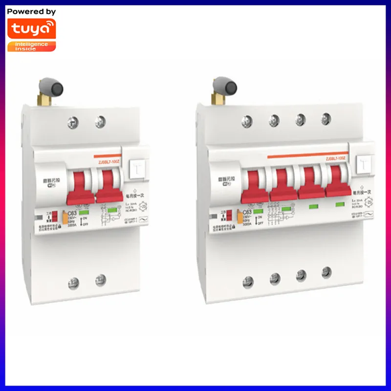 Zjsbl7-100z Interruptor de Circuito Inteligente de Proteção contra Vazamento de Terra WiFi Zigbee