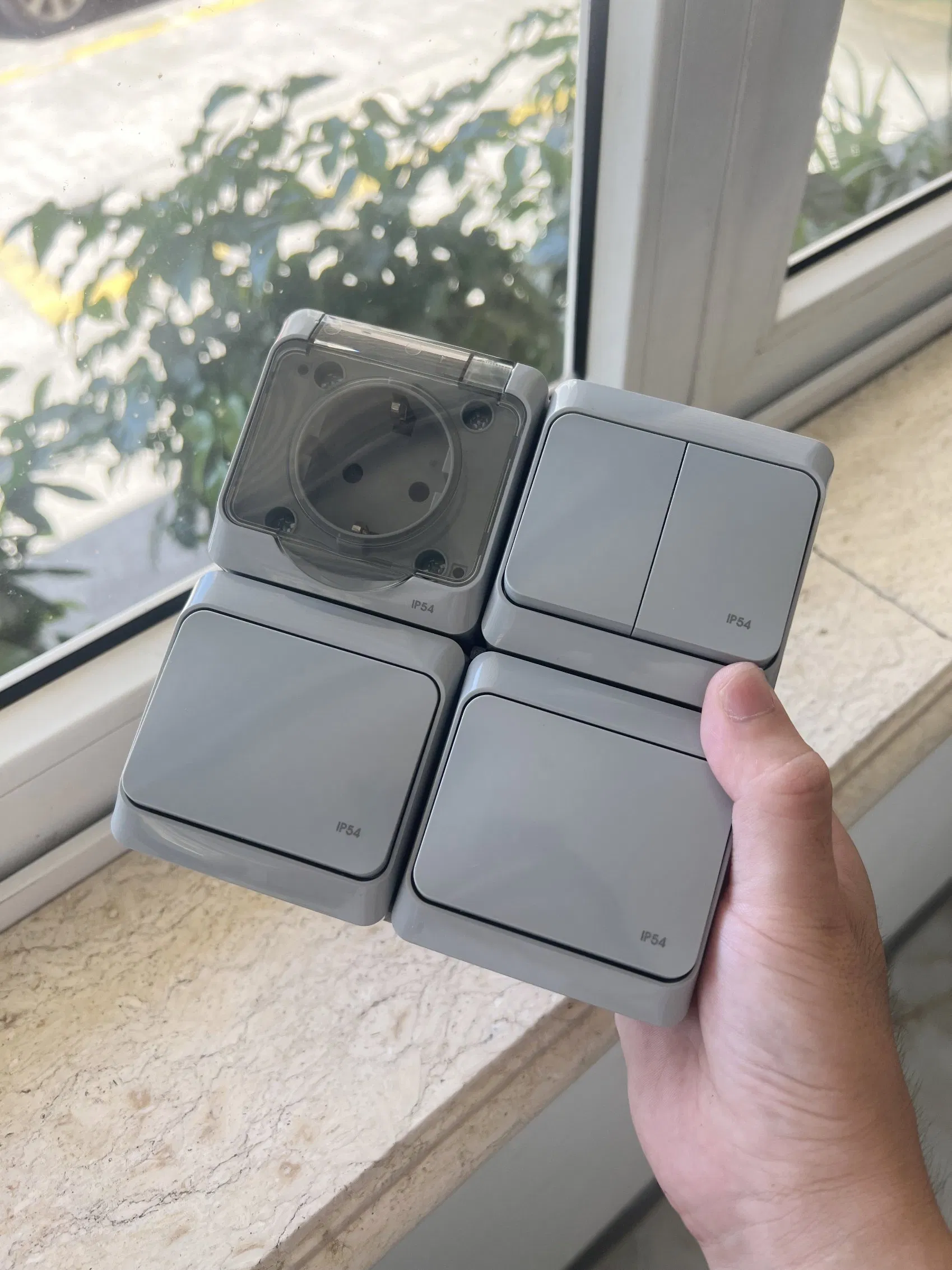 IP54 Série EU Padrão Tomada Schuko à Prova d'Água com Certificação CE Tomada de Energia Europeia da Alemanha