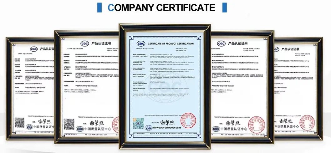 Certificados de qualidade do produto