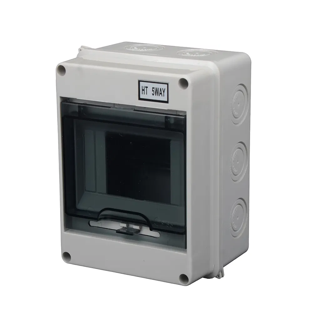 IP65 Caixa de Distribuição de Energia à Prova d'Água em Plástico PC 5 com Tampa Transparente