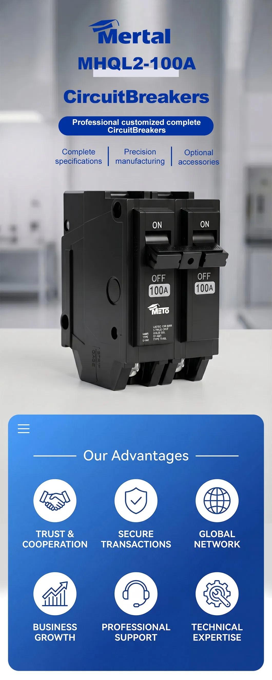 Disjuntor Miniatura 6A-63A Interruptor de Proteção contra Sobrecorrente