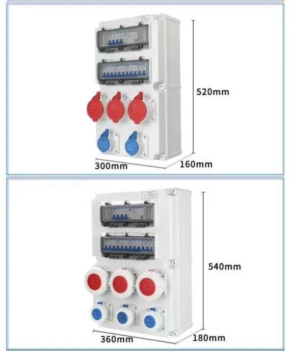 Caixa de Soquete Industrial 16A 32A 63A Equipamento de Distribuição de Energia Plástico à Prova d'Água