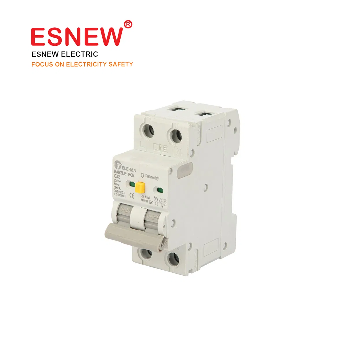 Bab2le-80 até 80A Disjuntor Diferencial Residual, Rcb, Disjuntor de Vazamento de Terra