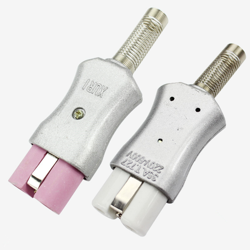 Conector e tomada de cerâmica industrial de liga de alumínio ou borracha de silicone