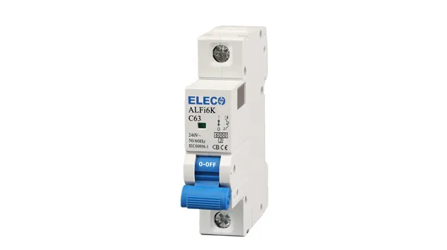 Alfi6K Disjuntor Miniatura 6ka 1pole 2pole 3pole 4pole 35mm Trilho DIN