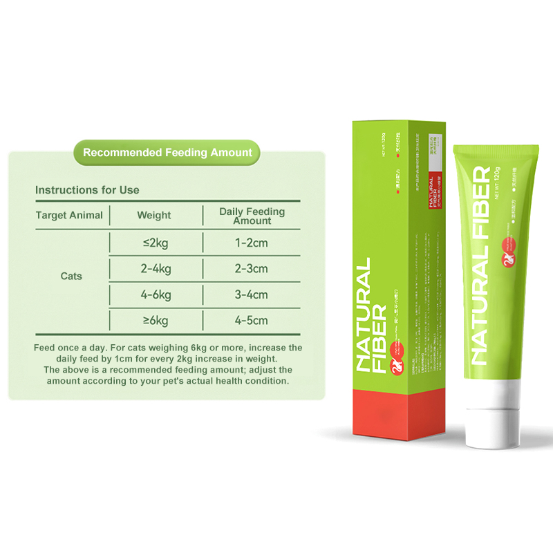 Factory Direct Shipment Fruit Fiber Hairball Control Paste for Cats Gentle Effective in Removing Hairballs Pet Health Supplement