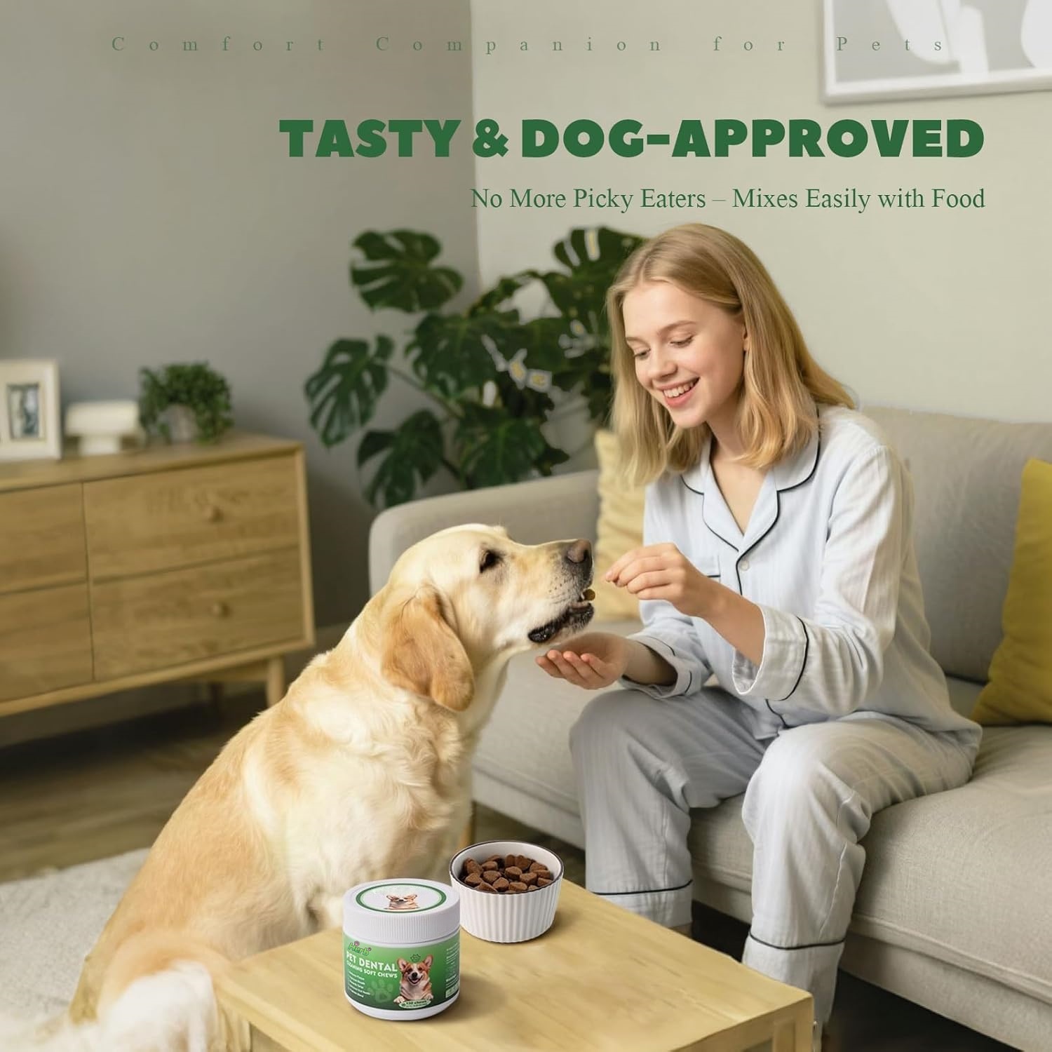 OEM/ODM Private Label Organic Natural Soft Fish Oil Dental Chews Dogs Chicken Flavor Immune Care Health Pet Health Supplements