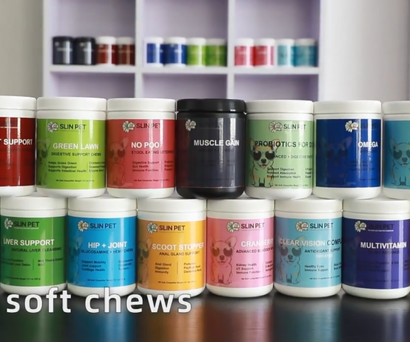 Pet Multivitamins Nutrition Supplements with Vitamins A-K to Improve Immune System and Support Brain&amp;Heart of Dog Soft Chews