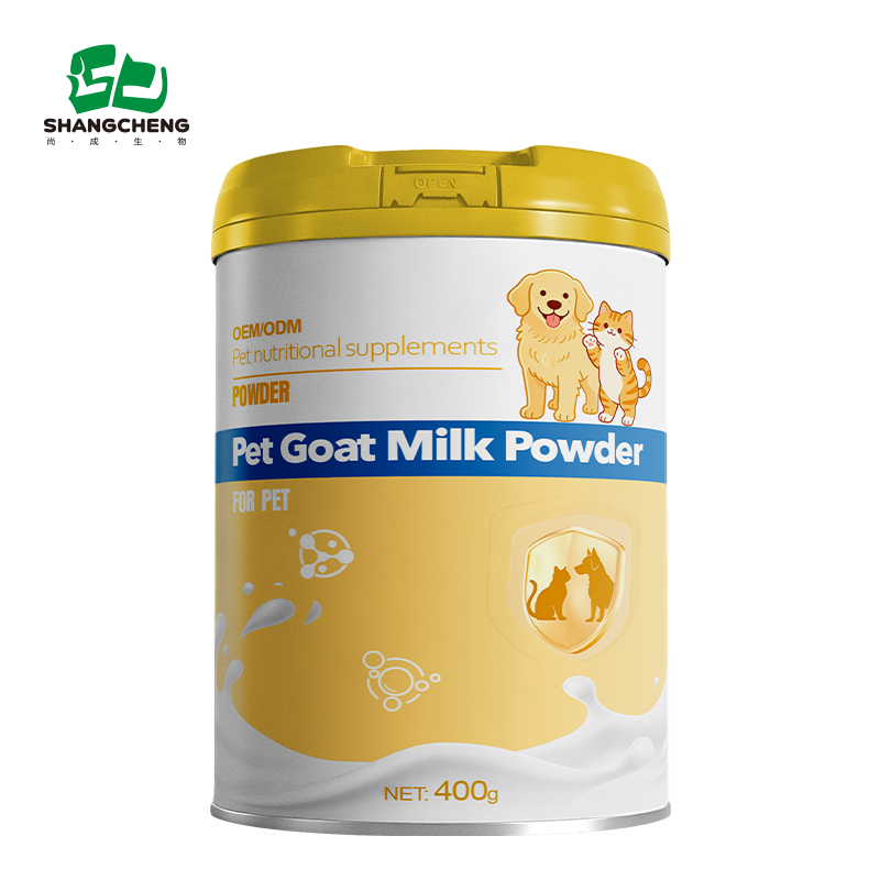 OEM Custom Pet Goat Milk Formula Powder Fast Absorption Growth Immunity Digestive Friendly Lactose Light Private Label