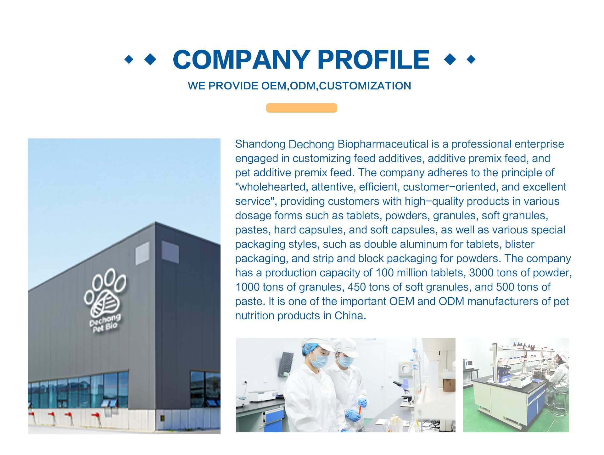 Manufacturing facility