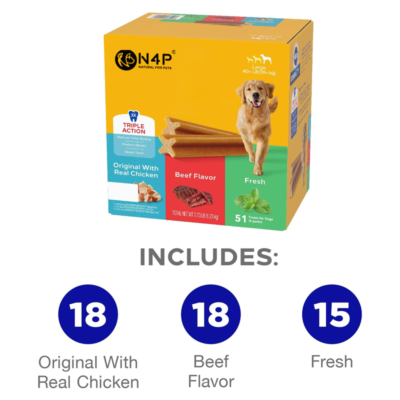 OEM &amp; ODM High Quality Original Flavor Multi-functional Dog Dental Chews - for Daily Oral Care &amp; Pet Rewards