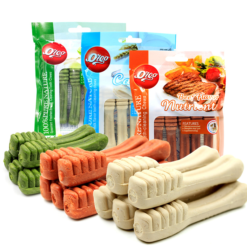 ISO Certificate Welton Pet Treat Factory Dog Dental Care Snack Treats Multiple Flavor Molar 360 Dental Cleaning Toothbrush Bone