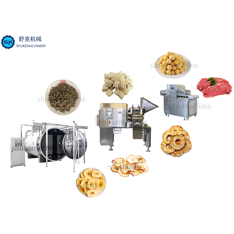 New SK Commercial Automatic Pet Food Production Line for Cat Dog Freeze-Dried Food High Efficiency 300KG Capacity 220V/380V