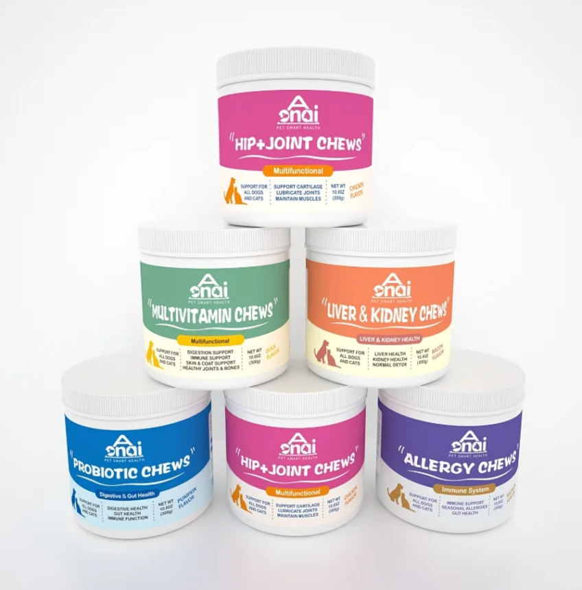 Dog Wellness Nutrition Probiotics Supplements Gut Health Pet Care with Vitamins Digestive Support for Dogs