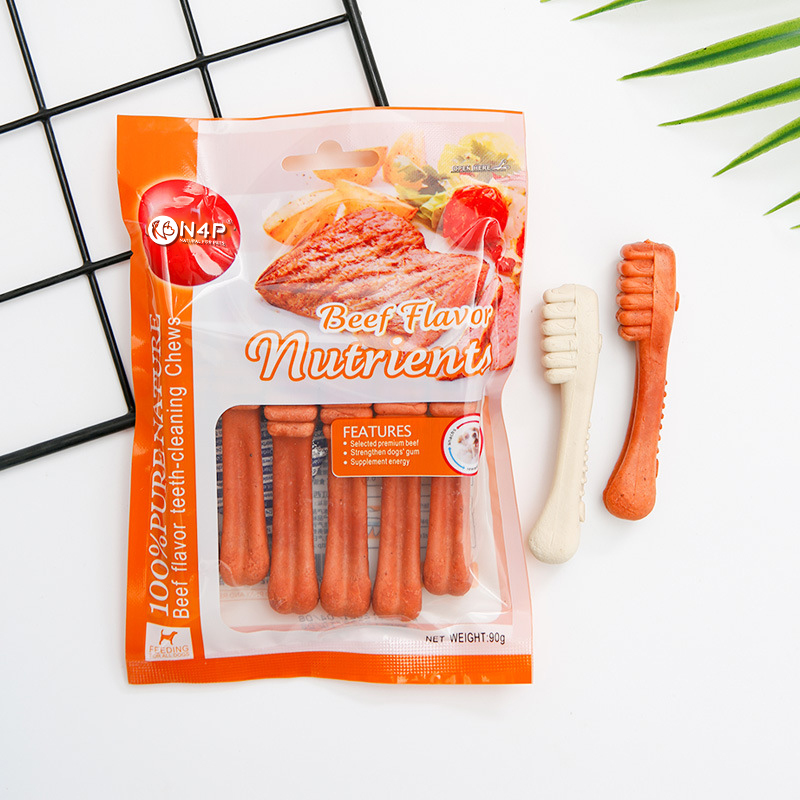 Wholesale Hot-Selling Styles Pet Treats Milk Fresh Dental Chew Bones Small Dog Teething Sticks, Pet Food Training Dog Chews 90g