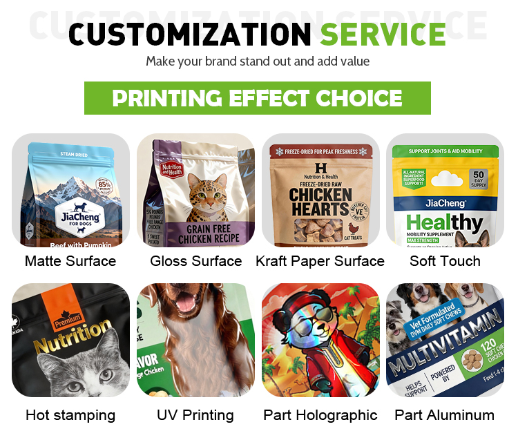 Custom Printed High Barrier Sterilizable Food Grade Fresh Dog Food Packaging Retort Pouches Vacuum Sealed Bags for Wet Pet Food